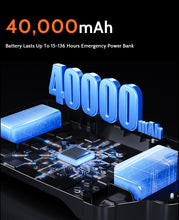 Load image into Gallery viewer, TDONE 40,000mAh Battery Operated Fan, 13" Remote Camping Fan with LED Auto-Oscillating Rechargeable Fan Powerful Portable Desk Fan for Home, Camping, RV, Courtyard, Picnic, Emergency Power